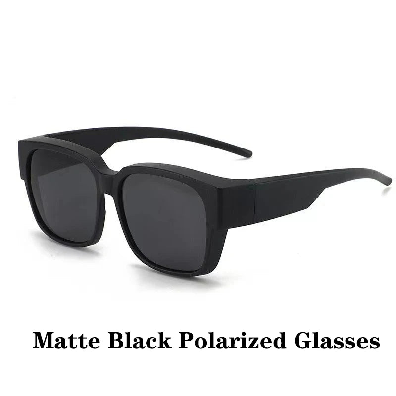 New Fashion Polarized Sunglasses Cover Over Myopia Prescription Glasses Portable Men Women Vintage Fishing Driving Eyewear Beauty World Shop