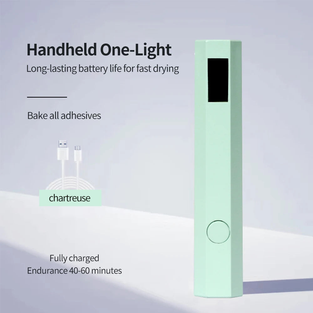 YIKOOLIN Convenient Handheld Nail Dryer Lamp UV/LED Nail Curing All Gel Polish Nail Art Tool Nail Art Convenient Nail Lamp Beauty World Shop