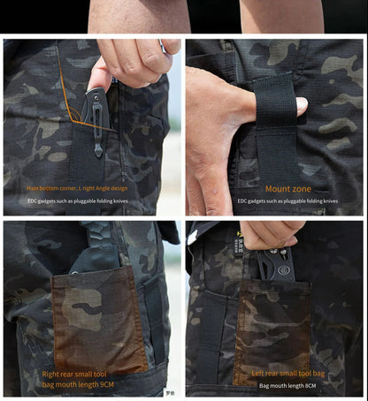 Camouflage Shorts Mens Summer Quick Drying Multiple Pockets Military Pants Outdoor Hiking Fishing Thin Shorts Male Jogger Beauty World Shop