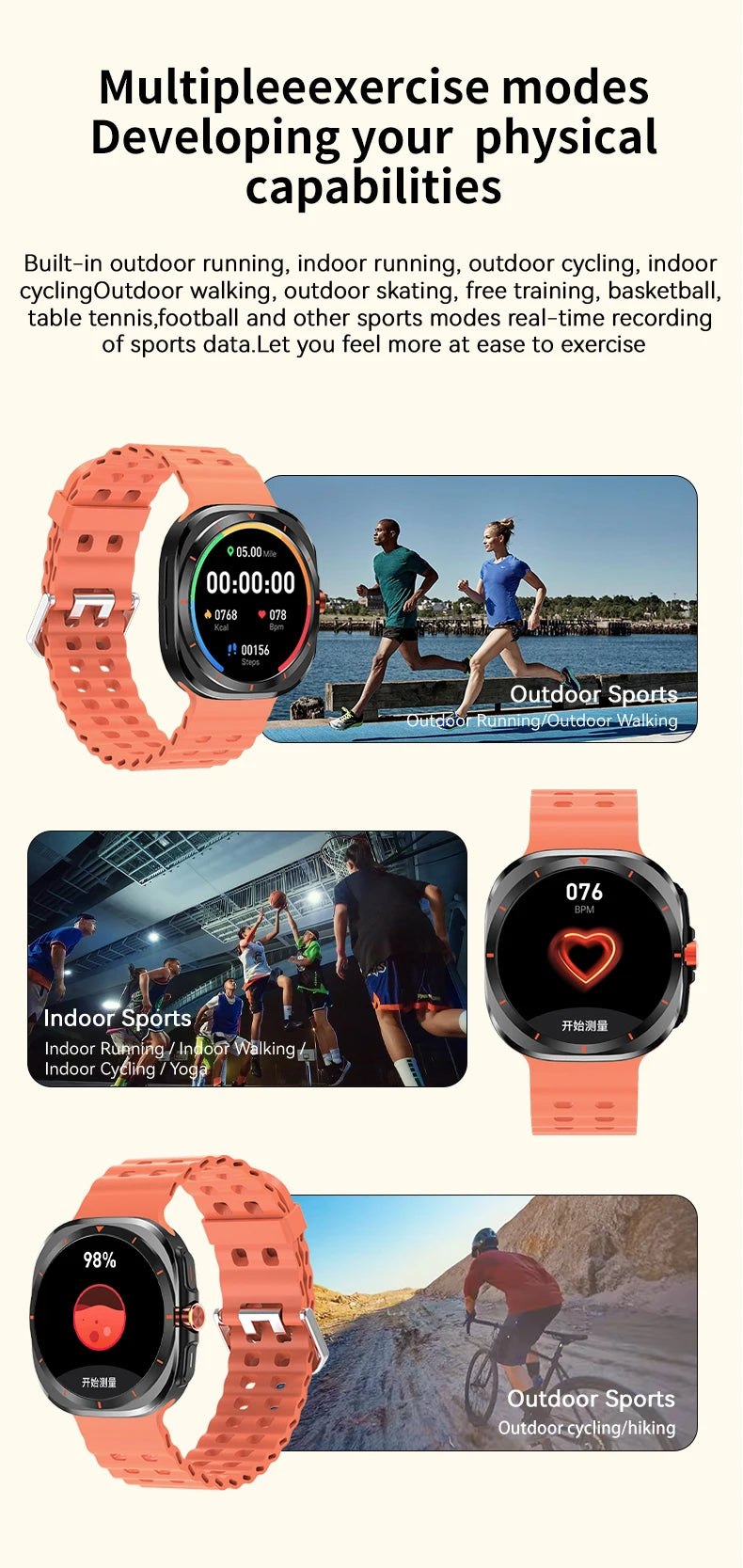 G.L Wear 2025 New Smartwatch for Men Heart Rate Monitoring Bluetooth Calling Fitness Tracking Pedometer Men's Smartwatch Beauty World Shop