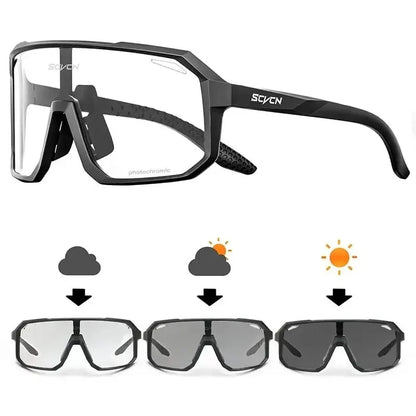 Cycling Glasses Photochromic Sunglasses Men Women Mountain Bike Road Eyewear New Bicycle Riding Outdoor Sports Hiking Goggles Beauty World Shop