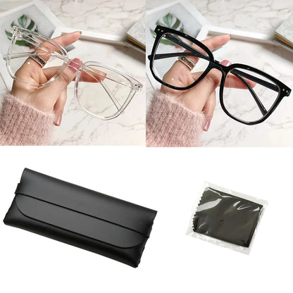 Anti-blue Light Glasses for Women with Regular Eyeglass Frame Finished Retro Flat Light Frame Beauty World Shop
