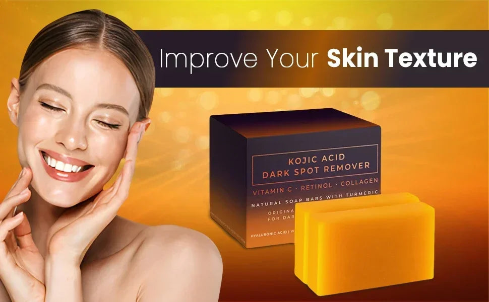 Kojic Acid Dark Spot Remover Whitening Soap Handmade Skin Care Deep Cleaning Moisturizing Cleansing Essential Soap Brighten Skin Beauty Trend Shop