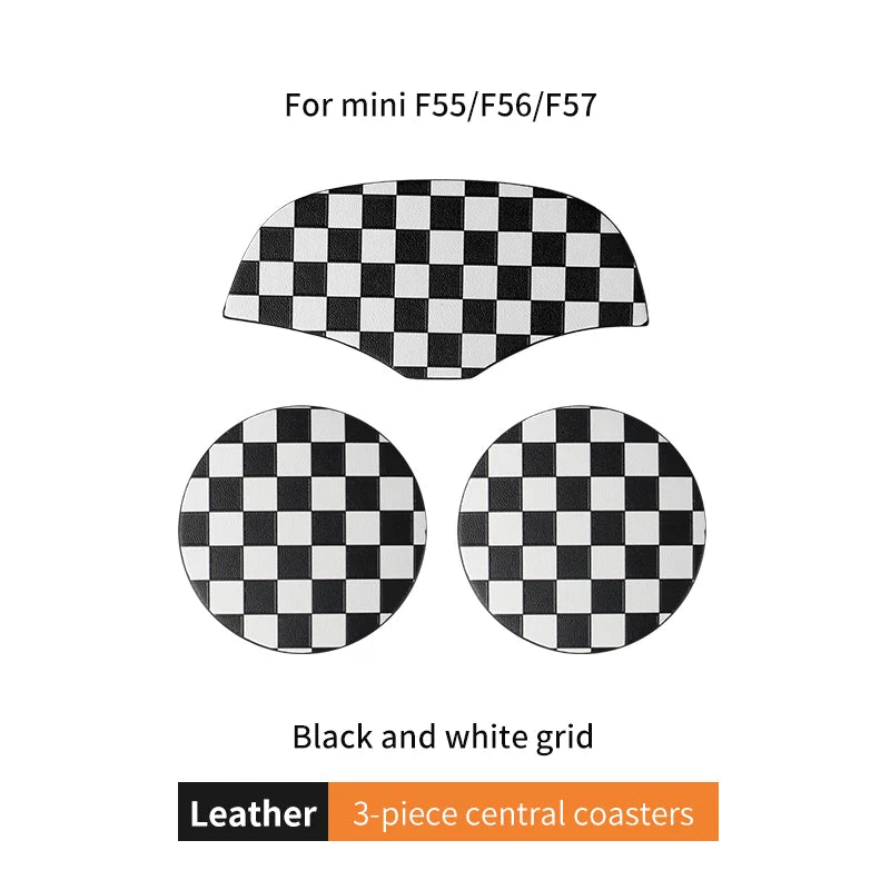 Union Jack Coffee Cushion Storage Groove Protect Coaster Car Cup Anti Slip Pad Mat For MINI Cooper F55 F56 F54 F60 Accessories Beauty World Shop