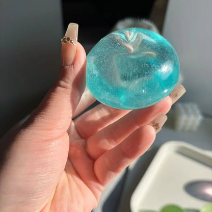 Blue Maltose Squishy Toys Anti Stress Sensory Fidgets Toy Soft Simulated Transparent Blue Maltose Slow-rebound Decompression Toy Beauty World Shop