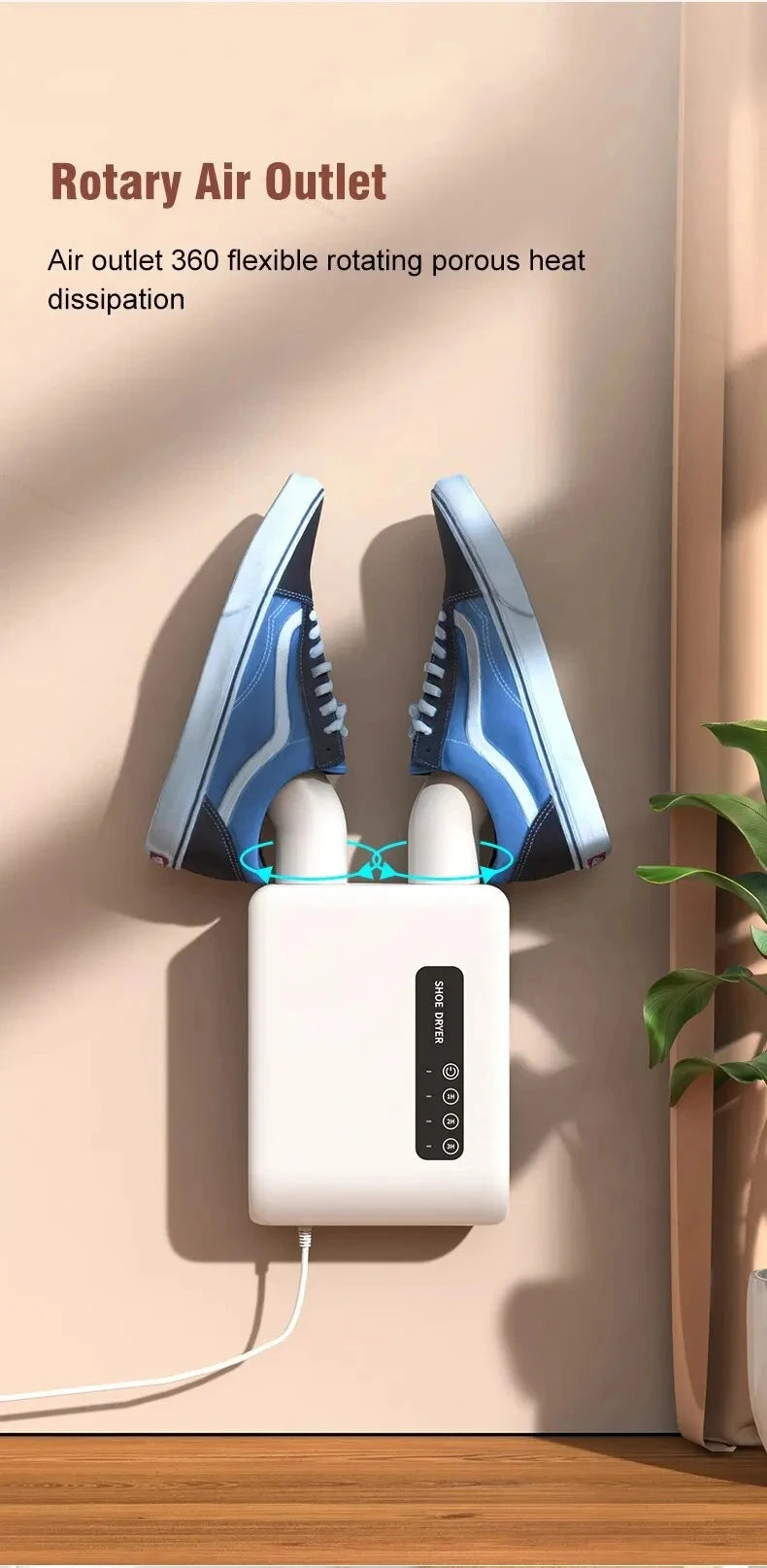220V Electric Shoe Dryer, Portable Shoe & Boot Drying Machine with Sterilization Deodorization, Heated Foot Protector for Gloves Beauty World Shop