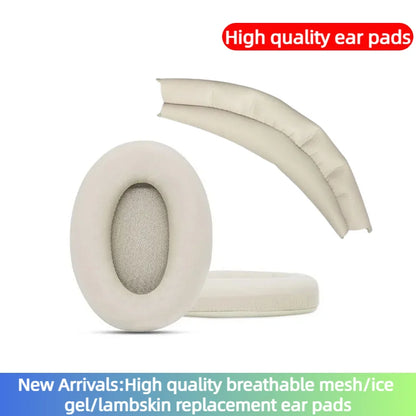 MOUDUNG Replacement Earpads Headband for Sony WH-1000XM3 WH-1000XM4 Headset Ear pads Headphones Leather Sleeve Earphone Earmuff