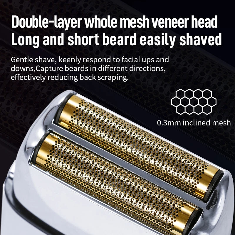 Kemei Tx1 Rechargeable Metal Housing Pro Electric Shaver For Men Hair Beard Electric Razor Bald Shaving Machine Finishing Fade Beauty World Shop