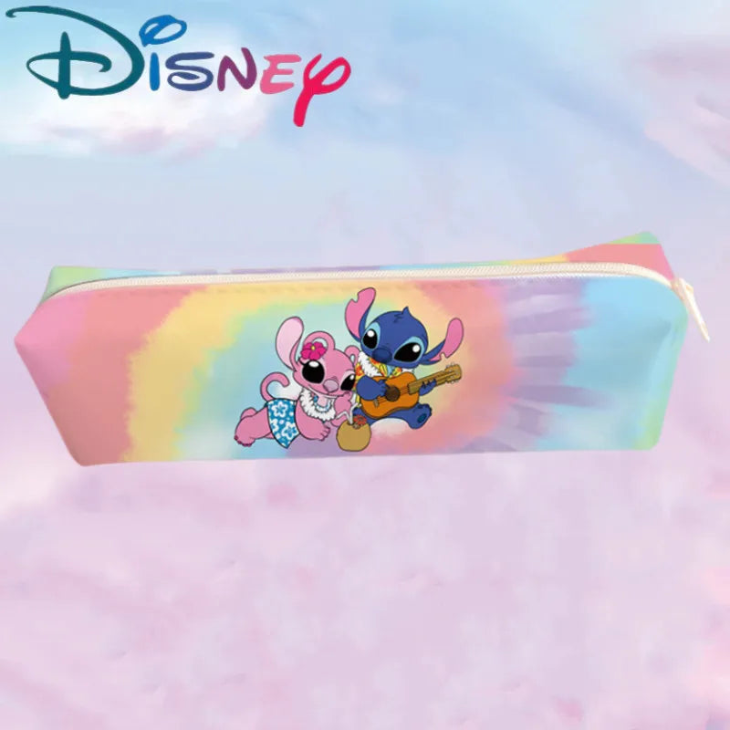 New Disney Stitch Anime Pencil Case Stitch Print Pen Bag Cartoon Students Storage Bag Stationery kids Toy Christmars Gift Beauty World Shop