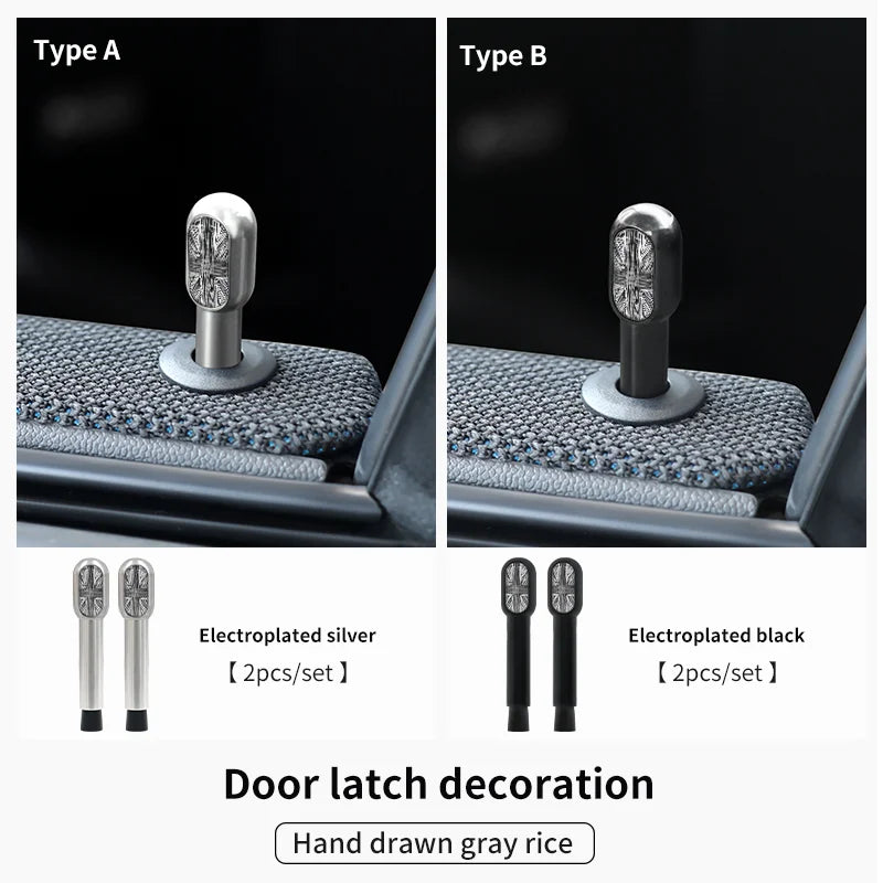 Car Door Pin Decorative For BMW Mini Cooper S F56 F55 F54 F60 R56 R60 F65 U25 Clubman Countryman Metal Car Interior Accessories Beauty World Shop