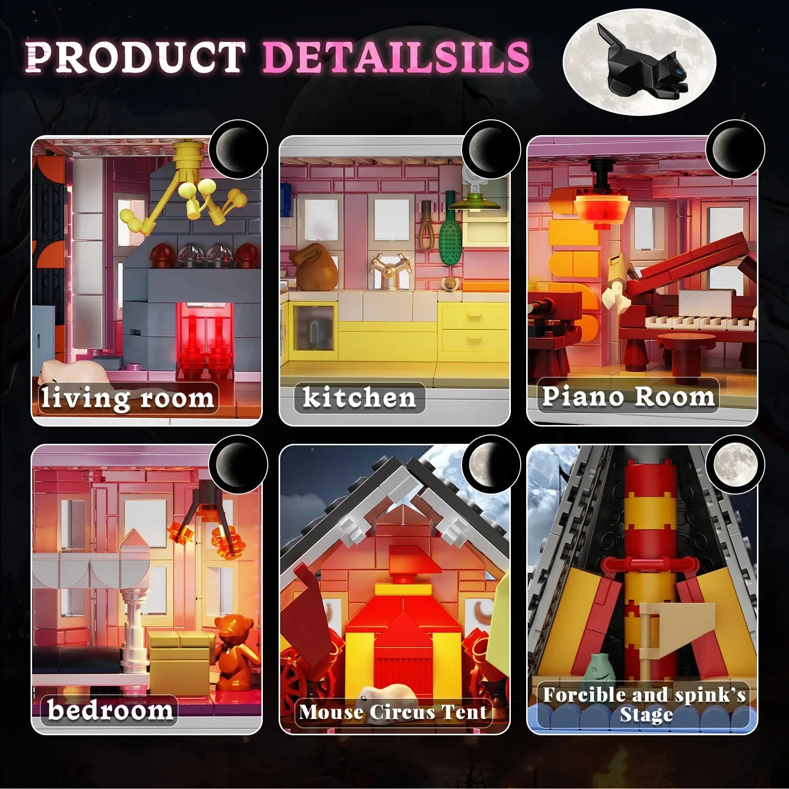 1349 PCS Coralines Building Block Set Pink Palace Model Apartment Ideas Movie Architecture Toy for Boys and Girls Christmas Gift Beauty World Shop