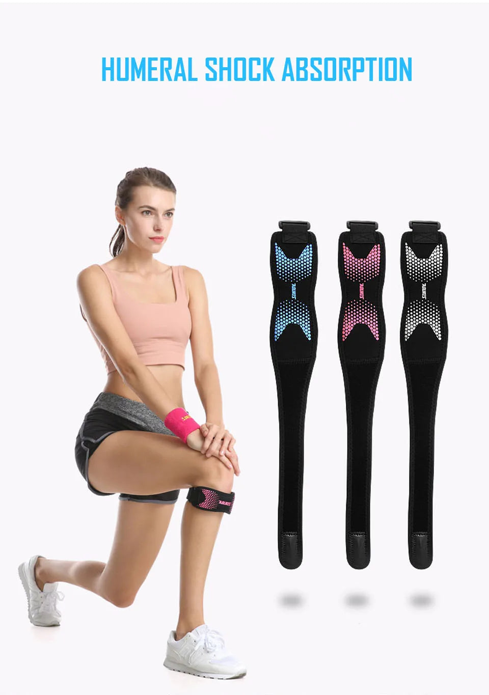 AOLIKES 1PCS Knee Braces for Knee Pain,Patella Knee Support Strap,Adjustable Patellar Tendon Stabilizer Band for Basketball Beauty World Shop