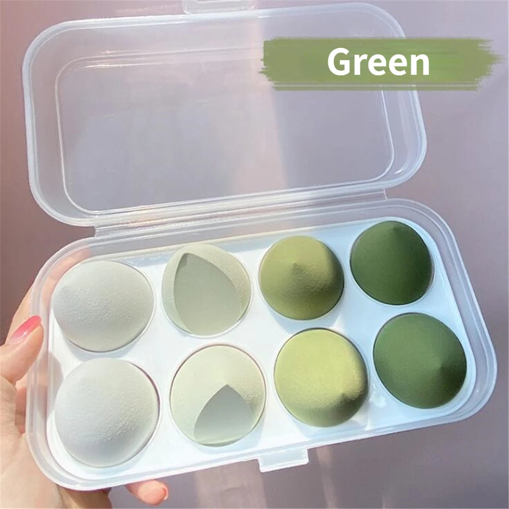 4/8pcs Makeup Sponge Blender Beauty Egg Cosmetic Puff Soft Foundation Sponges Powder Puff Women Make Up Accessories Beauty Tools Beauty World Shop