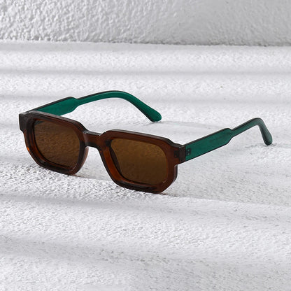 New Men Vintage Rectangle Frame Sunglasses Fashion Retro Sun Glasses Luxury Brand Design Glasses UV400 Eyewear Women Goggles Beauty World Shop