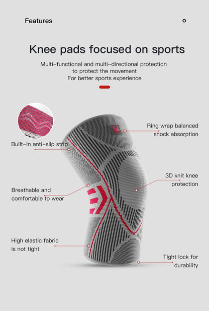 1 PCS Kyncilor Knee Brace Elastic Fitness Basketball Volleyball Running Cycling Daily Sports Nylon Sports Compression Knee Brace Beauty World Shop
