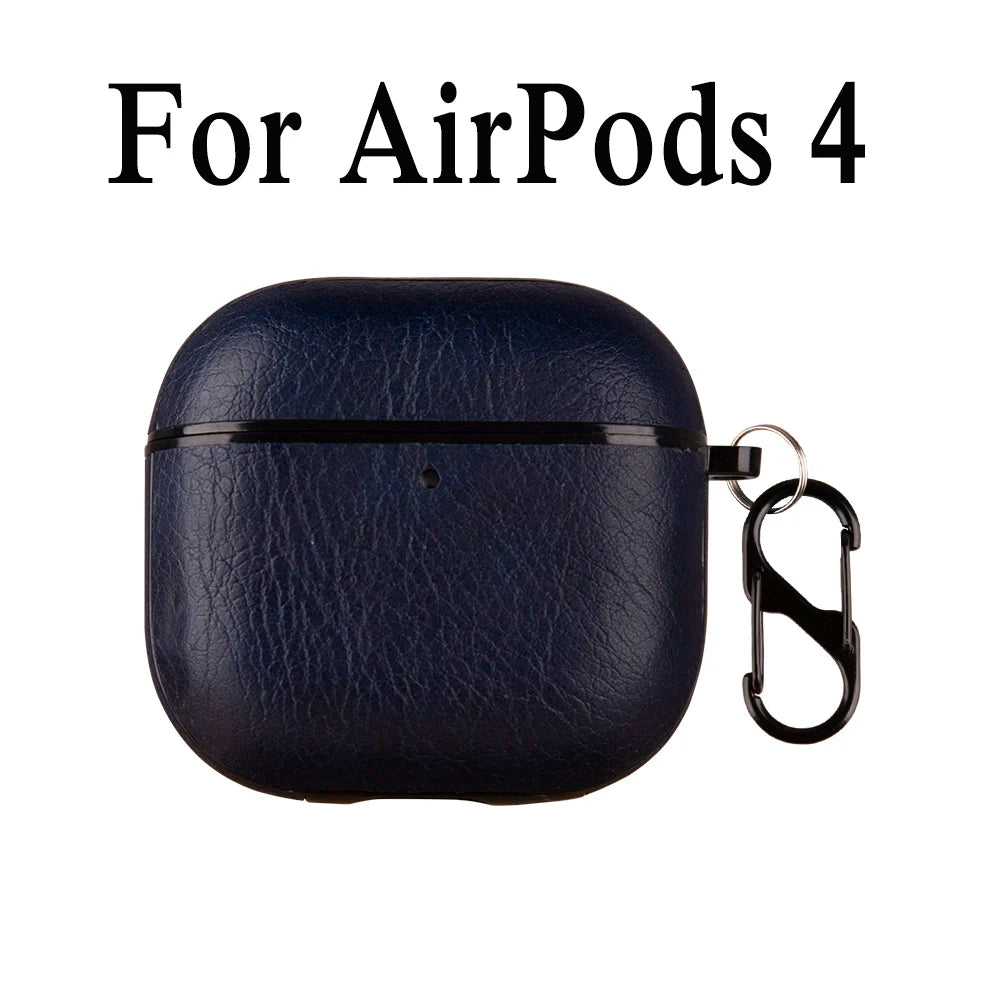 Leather PU Earphone Cover For AirPods Pro 3 2025 Case For AirPods Pro 2 2nd Pro2 Cases For AirPods 4 3 2 1 Funda Headphone Coque