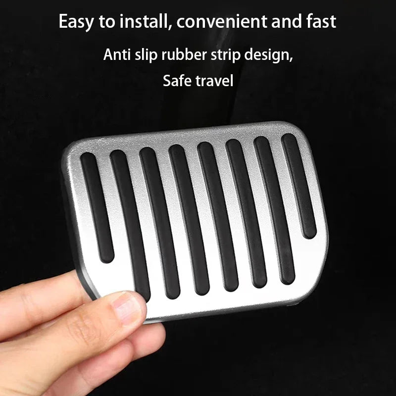 For Tesla Model Y Juniper 2025 2026 Upgrade Foot Pedal Pads Non-slip Accelerator Brake Rest Performance Aluminum Mat Accessories Beauty World Shop