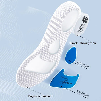 Soft-soled Sports Insoles for Men Shock-absorbing and Breathable in Summer Not Tiring To Stand for A Long Time Beauty World Shop