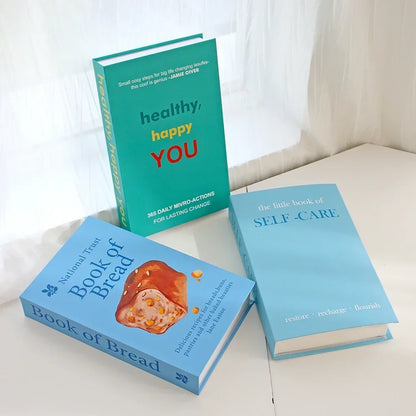 3Pcs Foldable Fashion Fake Books Living Room Decoration Designer Books Coffee Table Ornaments Club Hotel Room Villa Prop Books Beauty World Shop