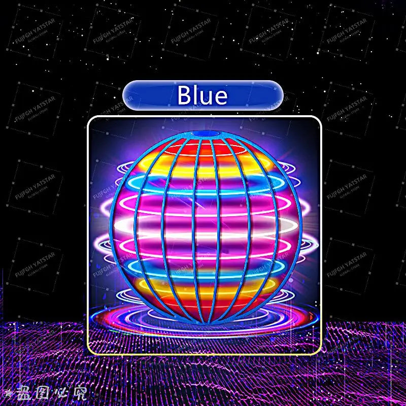 LED Colorful Flying Ball Automatic Boomerang Hover Orb, Gyroscopic Anti-Gravity Black Tech Magic Flying Toys for Children Gifts Beauty World Shop