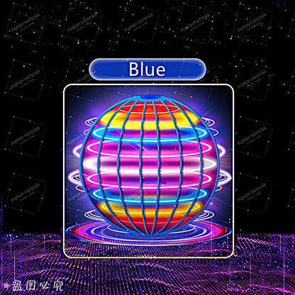 LED Colorful Flying Ball Automatic Boomerang Hover Orb, Gyroscopic Anti-Gravity Black Tech Magic Flying Toys for Children Gifts Beauty World Shop