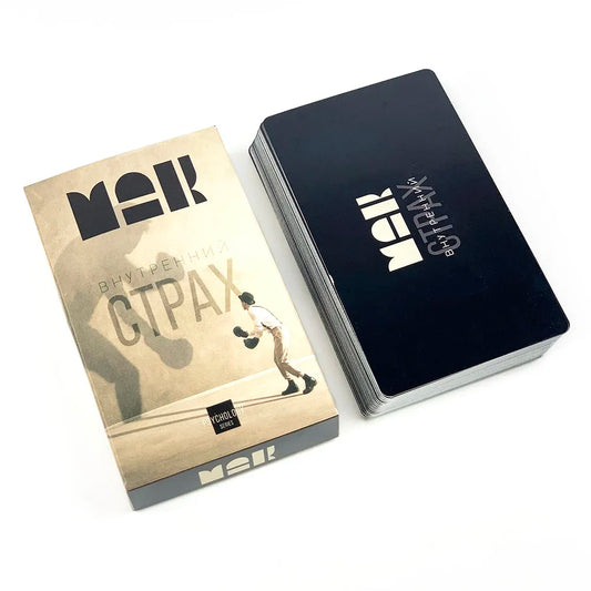 50 Pcs Russian Metaphorical Associative Oracle Cards MAK Psychology With Guidebook，Family Gathering Cards Party Games Beauty World Shop