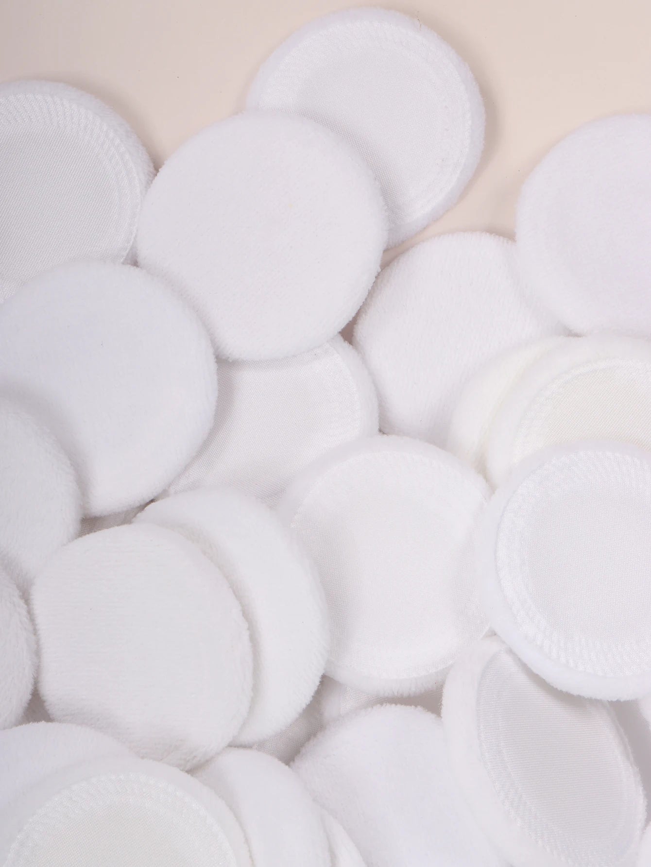 2-5-10-20Pcs Portable and Practical High-Grade White Round Powder Puff for Base and Fixing Makeup Beauty World Shop