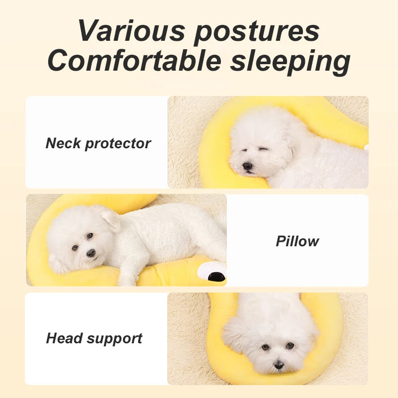 Winter Pet Little Pillow U-Shaped Neck Protector Deep Sleep for Puppy Kitten Pillow Dogs Cats Headrest Sleep Pillow Pet Supplies Beauty World Shop
