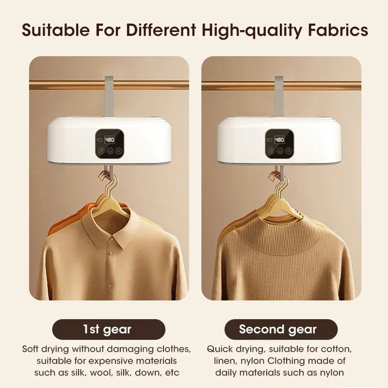 Portable Clothes Dryer Folded Electric Clothing Dryer Multifunctional Intelligent Timed Warm Laundry Dryer with Remote Control