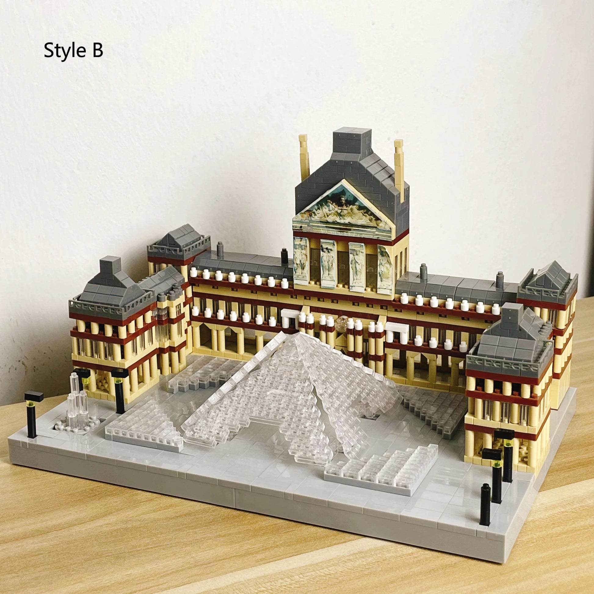 Knew Built Louvre Micro Mini Building Blocks for Adult, Architecture Toys Set, Construction, Arc Triomphe Eiffel Assembly Bricks Beauty World Shop