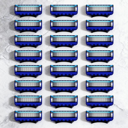 Manual Shaving For Men Replace Head Five Layer Blade Eight Comfortable Shaving Blades The Latest Blue No Skin Damage Uncharged Beauty World Shop