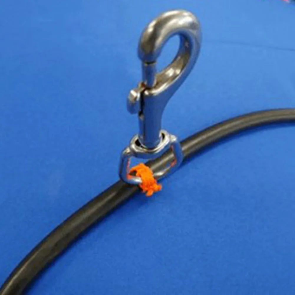 1PCS 316 Stainless Steel Diving Swivel Bolt Snap Spring Hook Clip For Scuba Diving Pet Leash Flag Stainless Steel Oval Swivel Beauty World Shop
