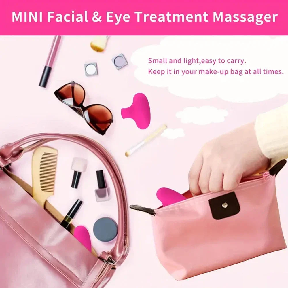 Pocket Mini Ring Face and Eye Massager Portable USB Charging Waterproof Face Eyes Body Relieve Fatigue Facial Skin Care Tools Beauty World Shop