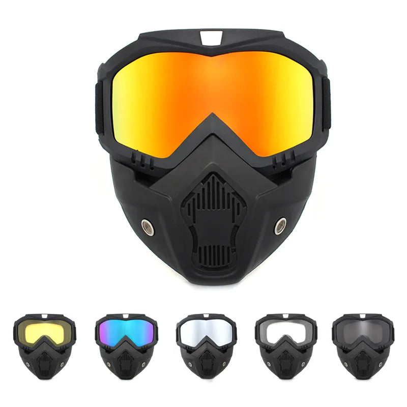 Outdoor Sport Windproof Mask Goggle HD Motorcycle Glasses Snowboard Eyewear Riding Motocross Summer UV Protection Sunglasses Beauty World Shop