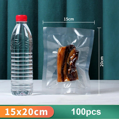 Vacuum Packaging Bags for Food 100pcs Food Storage Vacuum Bags for Vacuum Sealer Machine  Food Fresh Long Keeping Empty Bags Beauty World Shop