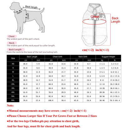 Warm Pet Clothing Winter Reflective Dog Costume Soft Windproof Zipper Jacket Coat With D-ring For Small Dog Chihuahua Labrador