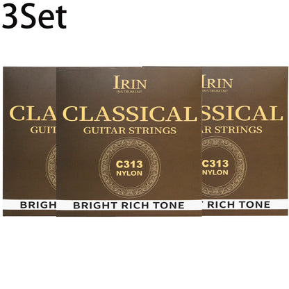 6 Pcs Strings Classical Guitar Strings Black Clear Nylon Guitarra Strings Sliver Plated Copper Wound String Guitar Accessories Beauty World Shop