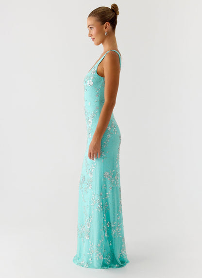 Silvana Maxi Dress - Aqua Peppermayo Exclusive
