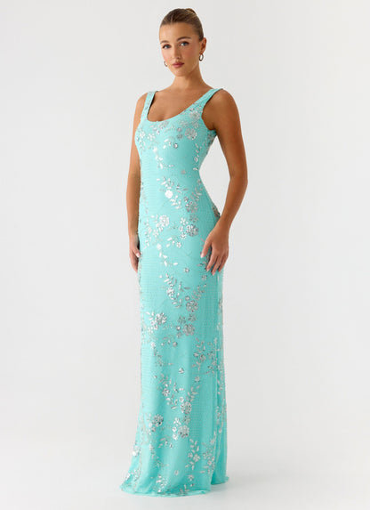 Silvana Maxi Dress - Aqua Peppermayo Exclusive