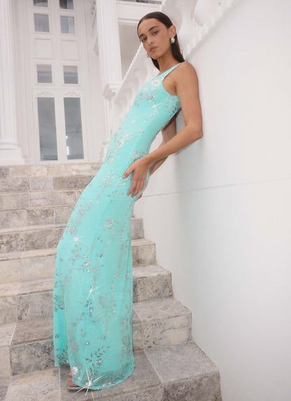 Silvana Maxi Dress - Aqua Peppermayo Exclusive