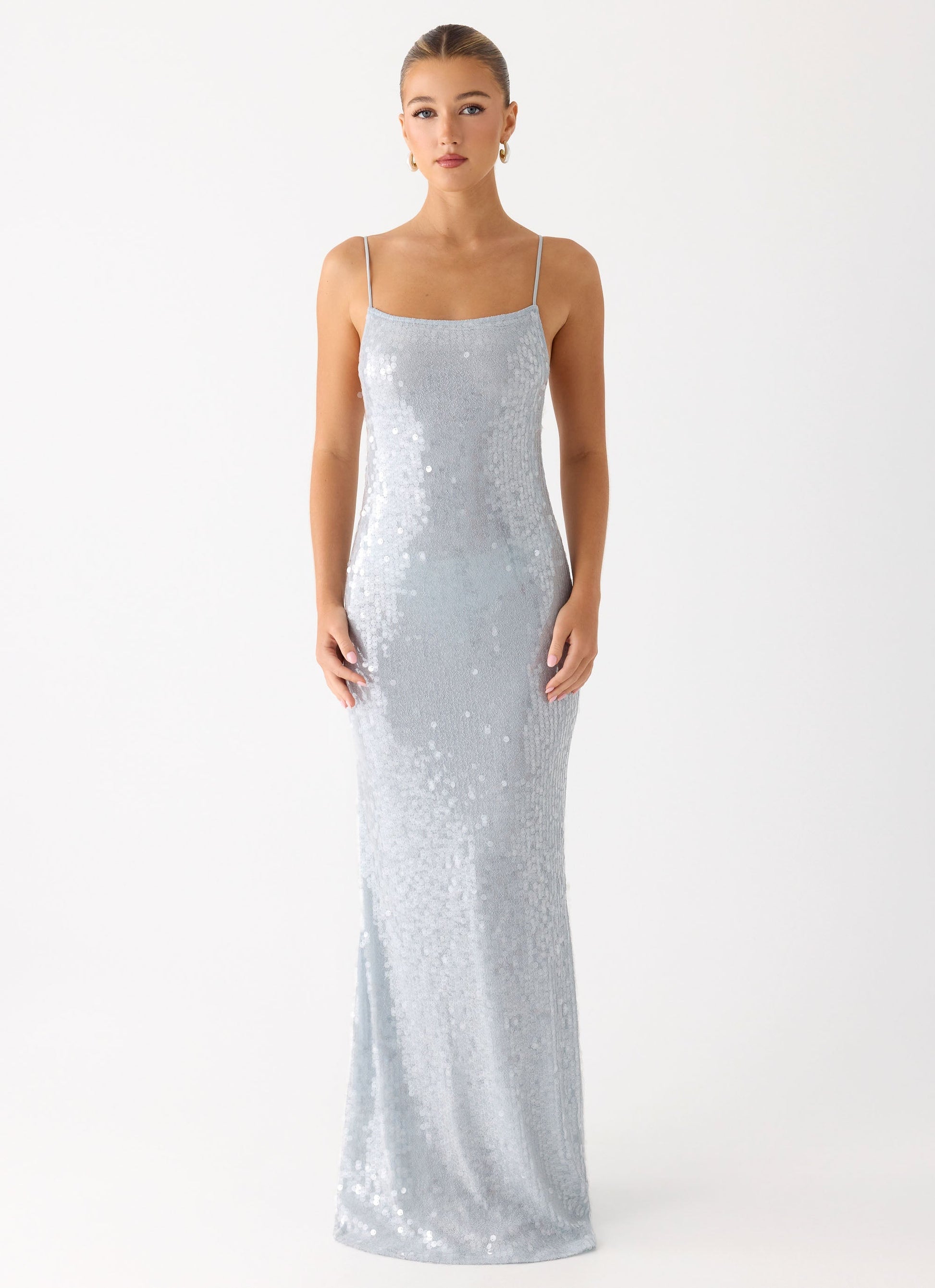 Solo Sequin Maxi Dress - Misty Blue Peppermayo Exclusive