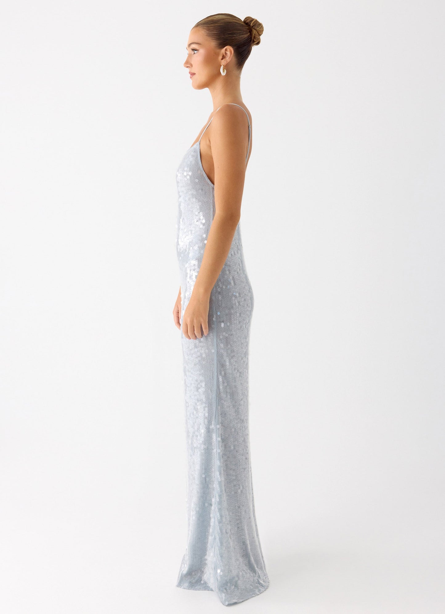 Solo Sequin Maxi Dress - Misty Blue Peppermayo Exclusive