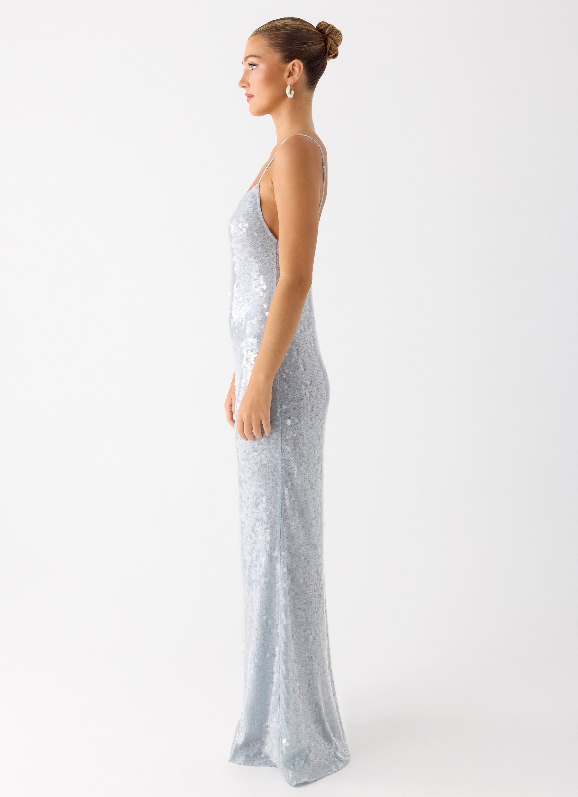 Solo Sequin Maxi Dress - Misty Blue Peppermayo Exclusive