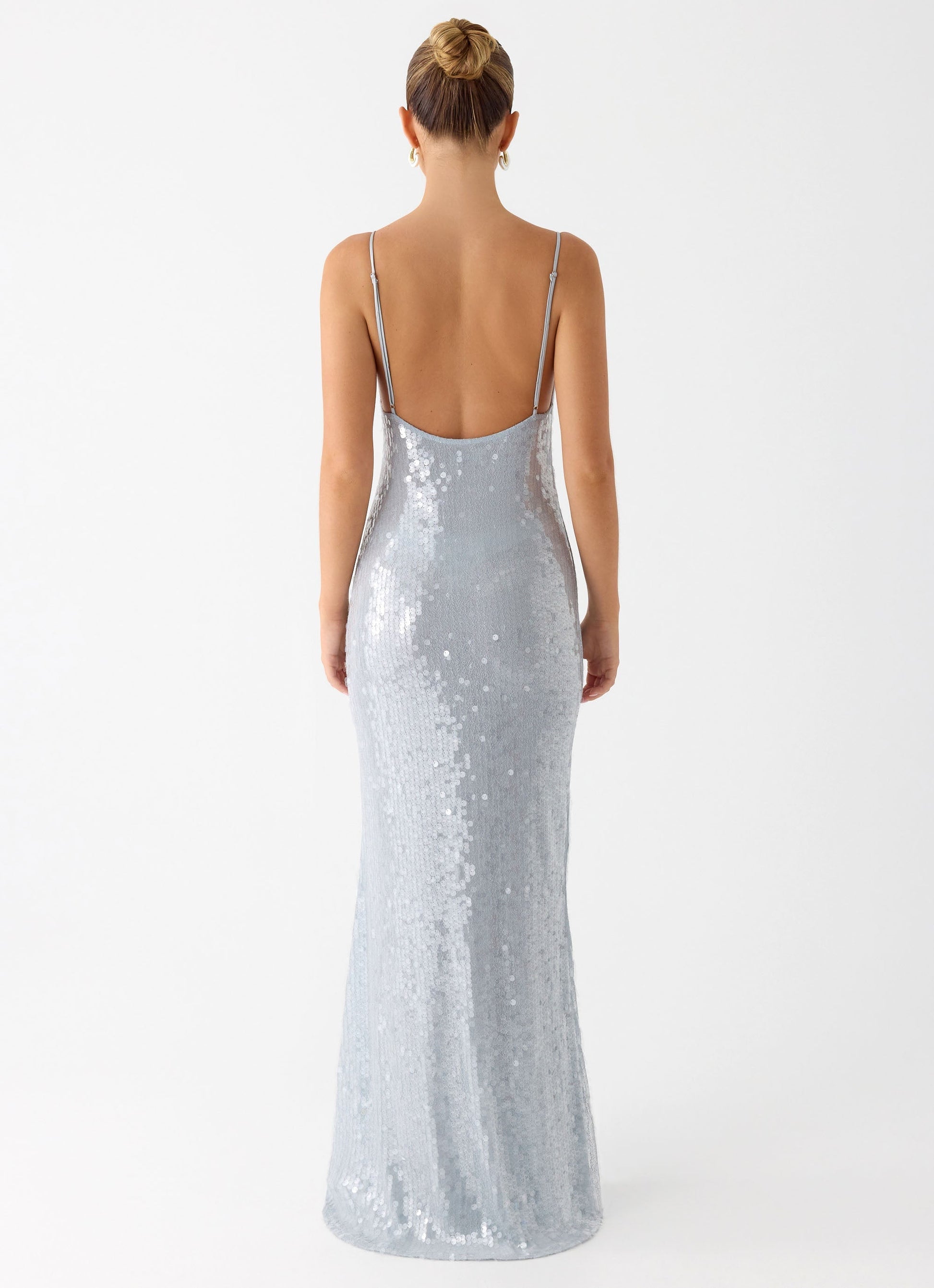 Solo Sequin Maxi Dress - Misty Blue Peppermayo Exclusive