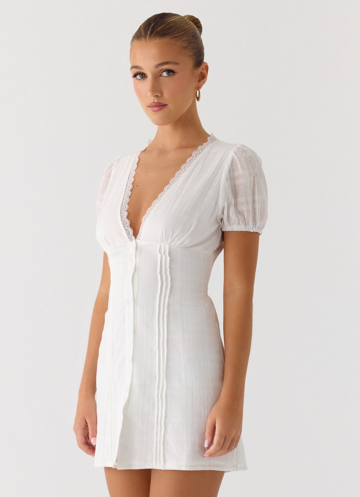 Sweet Lullaby Mini Dress - White Peppermayo Exclusive