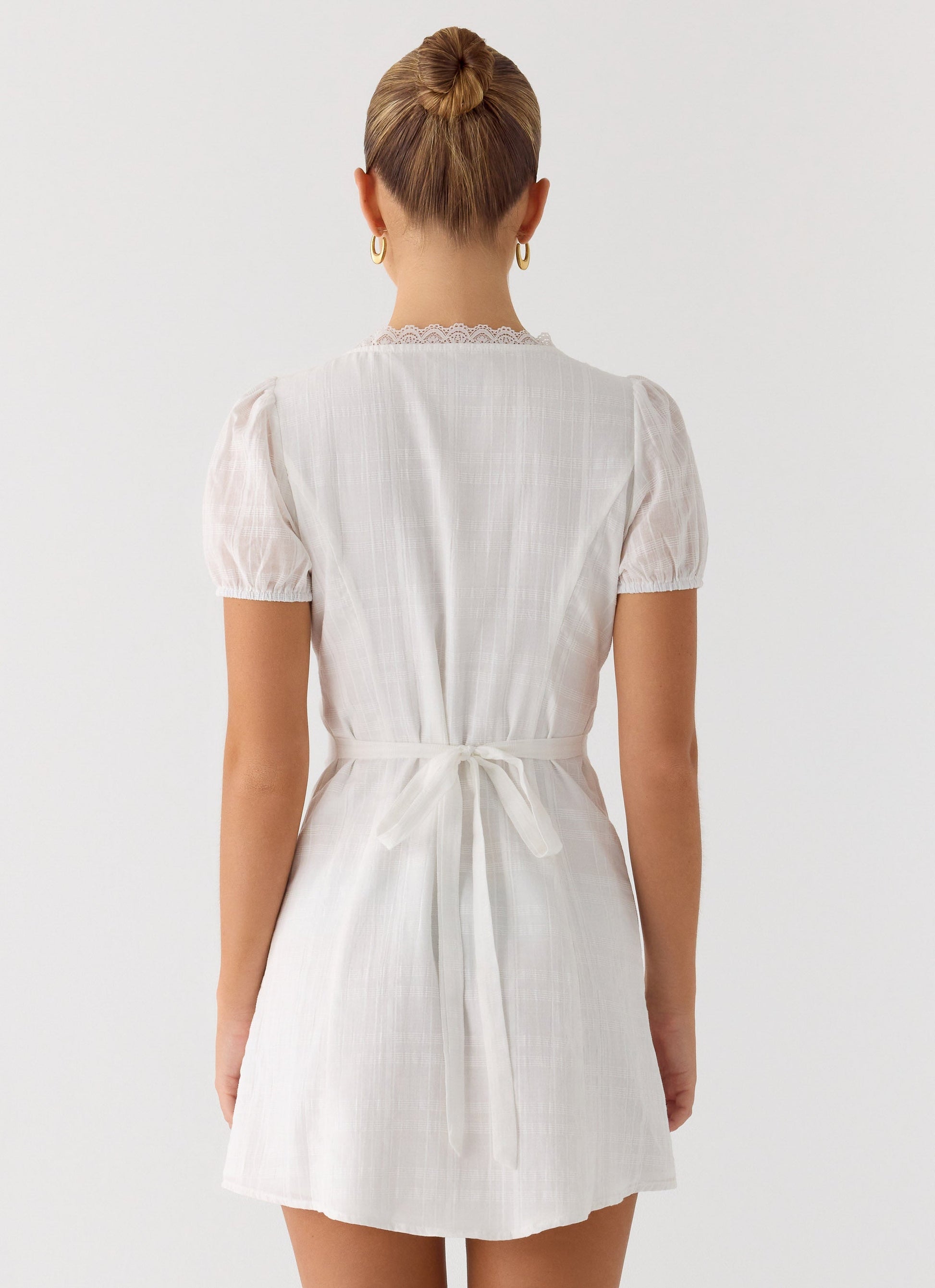 Sweet Lullaby Mini Dress - White Peppermayo Exclusive