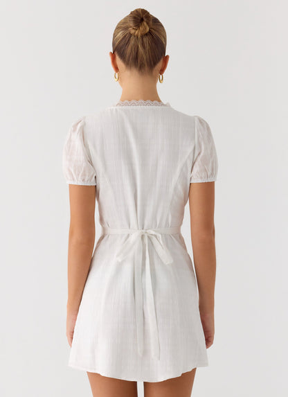 Sweet Lullaby Mini Dress - White Peppermayo Exclusive