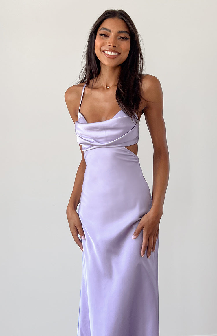 Taleah Lilac Cut Out Maxi Dress BB Exclusive
