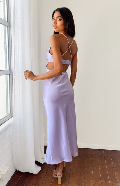 Taleah Lilac Cut Out Maxi Dress BB Exclusive