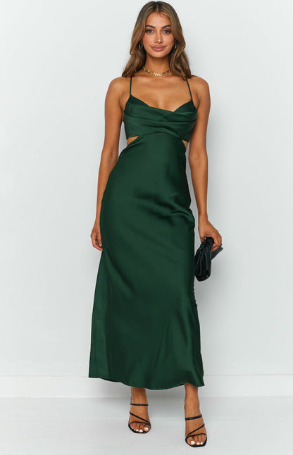 Taleah Cut Out Maxi Dress Green BB Exclusive